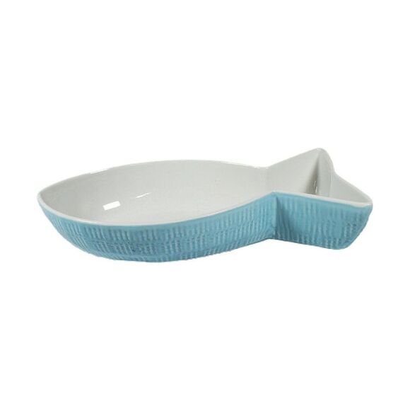 BIA Cordon Bleu  Deep Gourmet BLUE FISH  Serving Dish 11" Ceramic Nautical Bowl - Picture 1 of 5